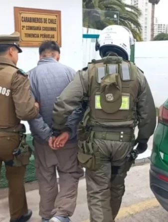 Imagen del robo de $80 millones en La Serena, donde el detenido quedó libre pese a ser identificado