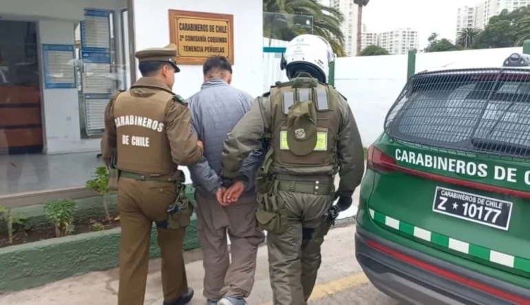 Imagen del robo de $80 millones en La Serena, donde el detenido quedó libre pese a ser identificado