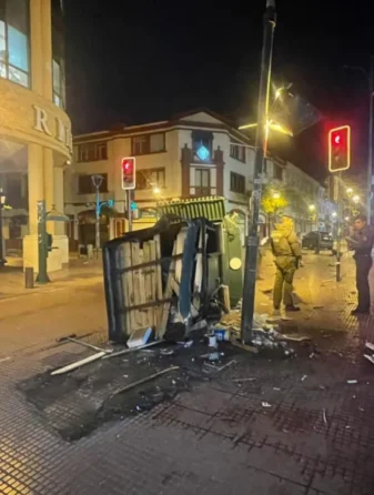 choque contra kiosko de la serena