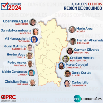 resultados alcalde de la serena, coquimbo, ovalle, la higuera, vicuña, andacollo