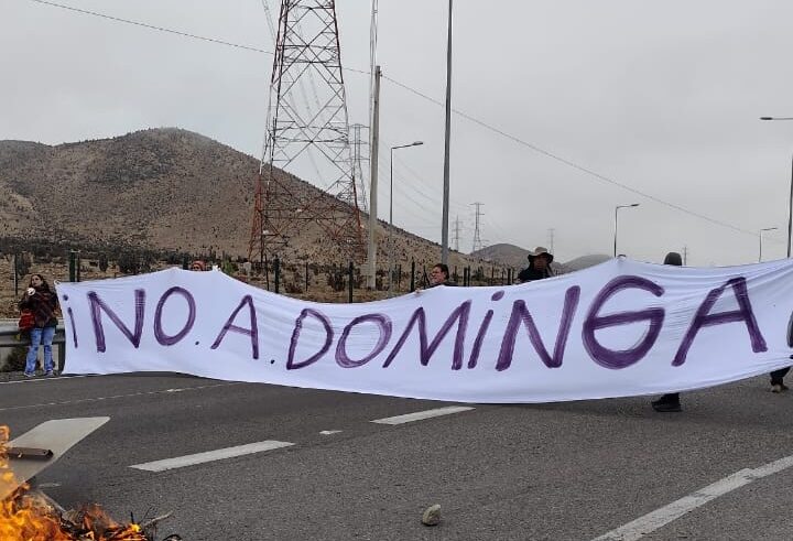 no a dominga protesta ruta 5 la higuera