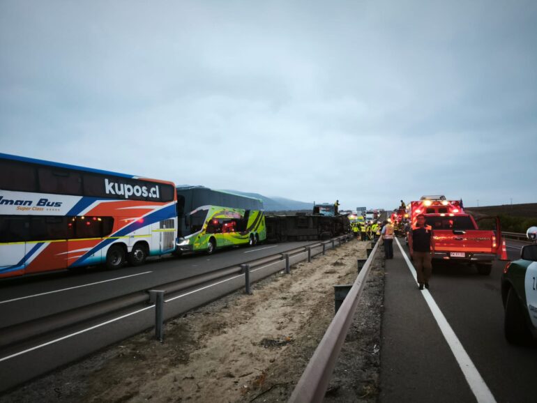 Accidente Coquimbo Ruta 5 Norte