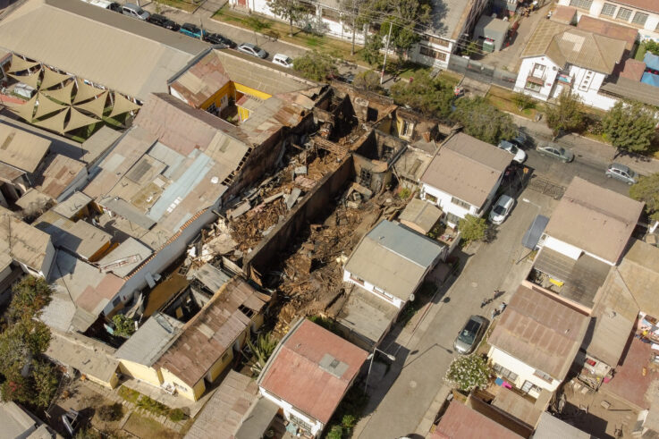 Incendio Casco Histórico de La Serena Calle Infante