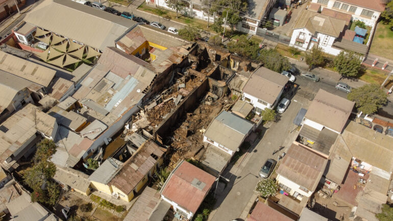 Incendio Casco Histórico de La Serena Calle Infante