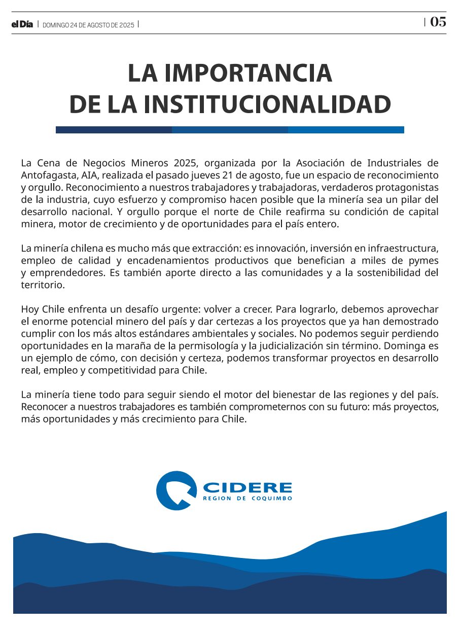 CIDERE Minera Dominga