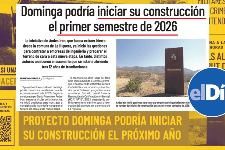 Diario El Día y Minera Dominga