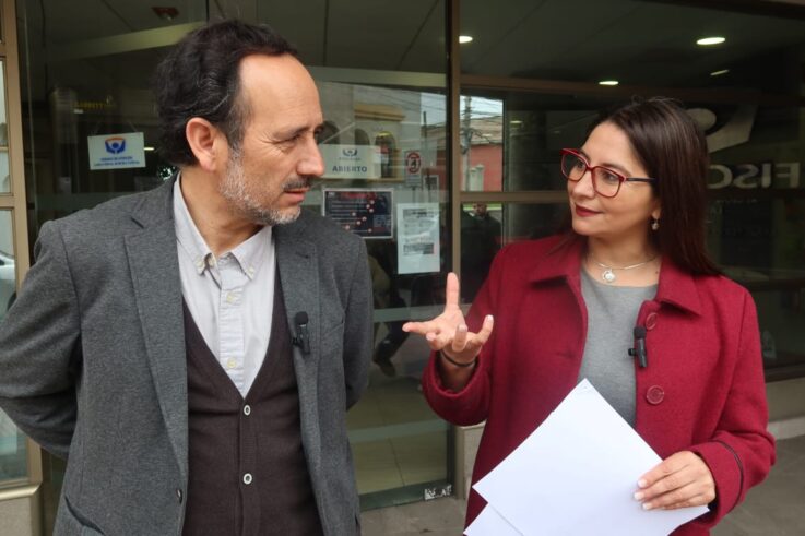 Senador Daniel Nuñez y Diputada Nathalie Castillo